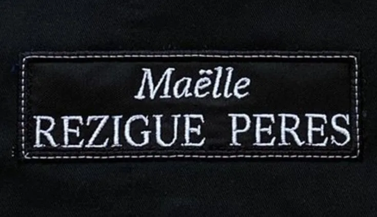 Exemple de broderie Mak'in Factory — patch nom brodé
